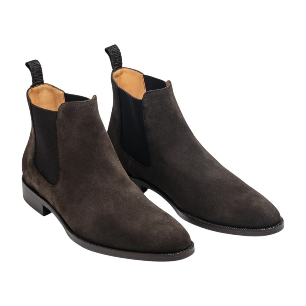 JACK ERWIN Ellis Chelsea Boot In Brown Suede Size 11